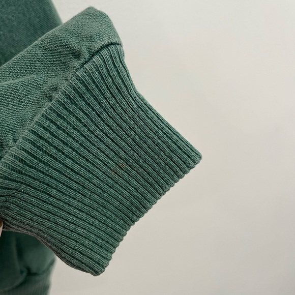 Vintage Suttons Sportswear Green Quinault Sweatshirt Embroidered Pockets Large - Picture 6 of 11